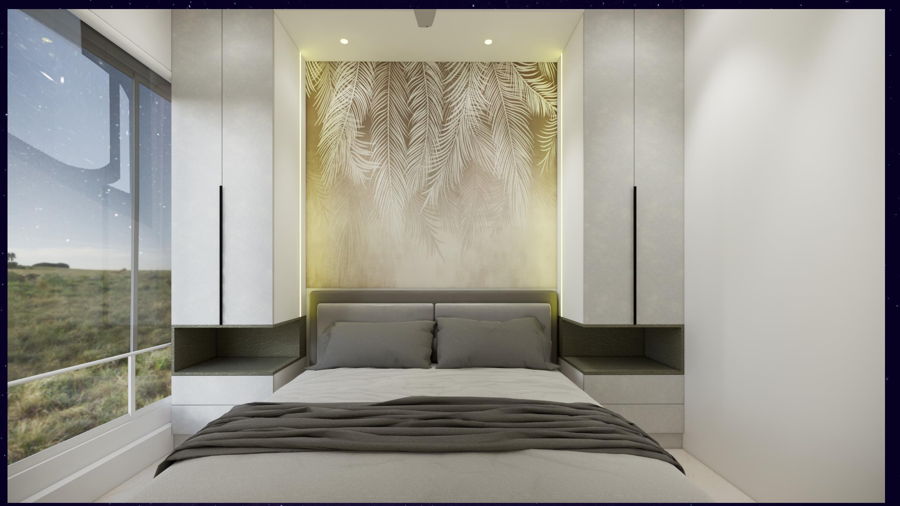 Cozy bedroom design